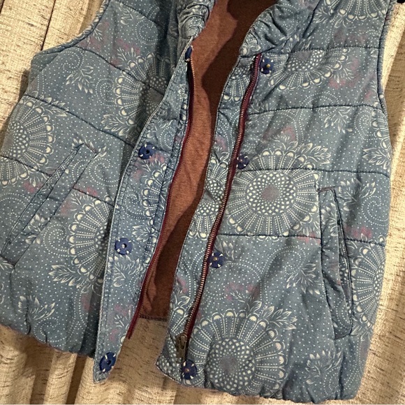 Anthropologie Pilcro and the Letterpress Chambray Blue Puffer Vest - Picture 9 of 13